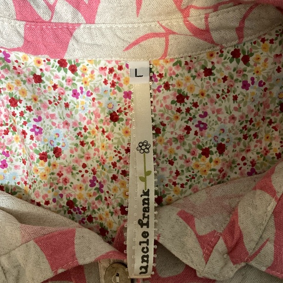 Uncle Frank Pink and Cream Dress with Floral Pattern - Picture 3 of 10